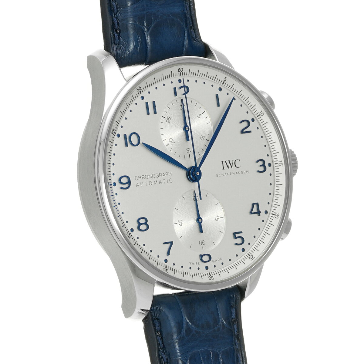 【〜7/11 最大3万円クーポン】IWC ポルトギーゼ クロノグラフ IW371605 シルバー メンズ 腕時計 IWC 時計 高級腕時計 ブランド 【ローン36回払い無金利】【中古】