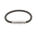 エルメス HERMES ゴリアテ グレー/シルバー金具 レザー ユニセックス ブレスレット エルメス 【ローン36回払い無金利】【中古】(4)