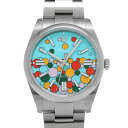 ロレックス ROLEX オイスターパーペチュアル 41 124300 ランダムシリアル ターコイズブルー セレブレーションモチーフ メンズ 腕時計 ロレックス ...