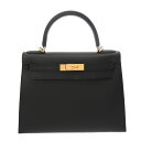 エルメス HERMES ケリー 28 外縫い 2WAY ブラック ヴォーエプソン レディース ハンドバッグ エルメス バッグ バック ブランド 【ローン36回払...