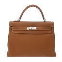 【〜7/11 最大3万円クーポン】エルメス HERMES ケリー 32 内縫い 2WAY ゴールド トゴ レディース ハンドバッグ エルメス バッグ バック ブ...