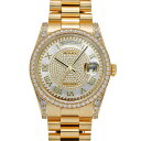 ロレックス ROLEX デイデイト 118388 ランダムシリアル ホワイトシェル/ダイヤモンド メンズ 腕時計 ロレックス 時計 高級腕時計 ブランド 【ロー...