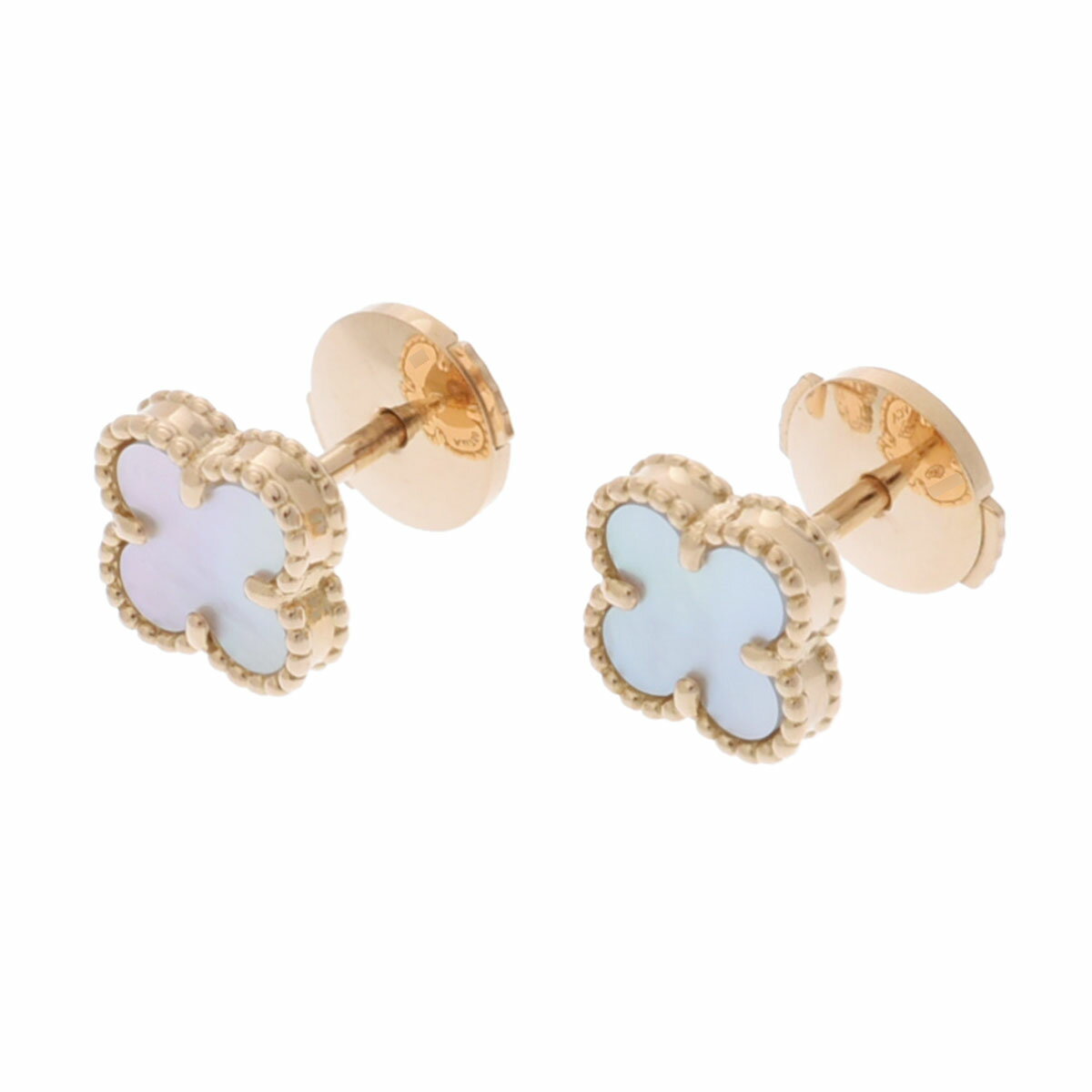 【〜10/9 最大3万円クーポン】ヴァン クリーフ&アーペル Van Cleef & Arpels スウィートアルハンブラ ピアス K18イエローゴールド YG マザーオブパール レディース ピアス ヴァン クリーフ&アーペル 【ローン36回払い無金利】【中古】のサムネイル