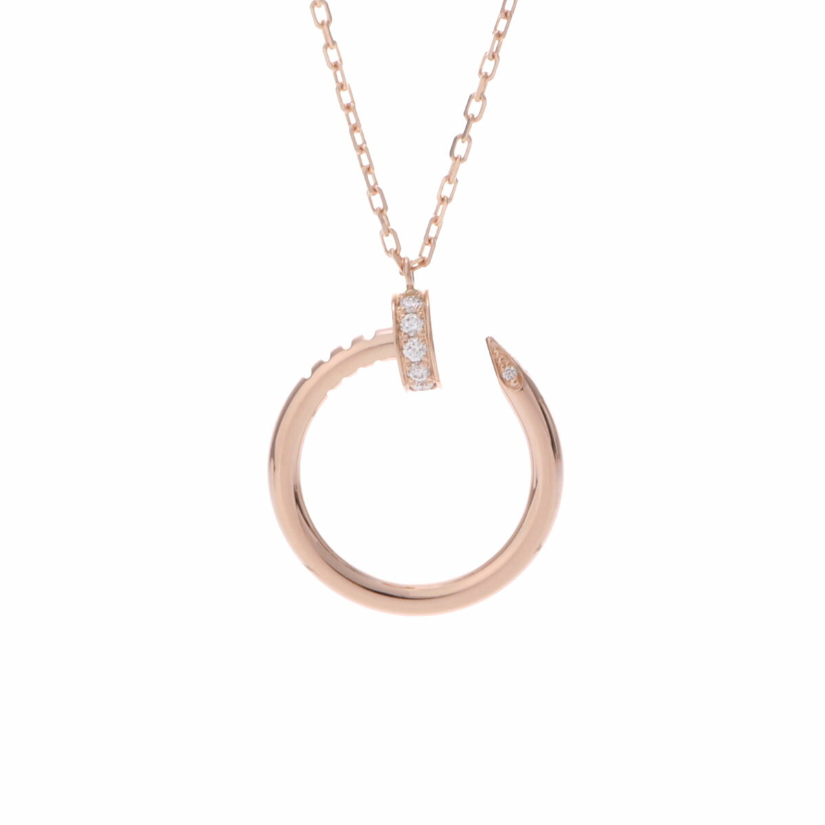 カルティエ CARTIER ジュストアンクル ネックレス K18ピンクゴールド PG ダイヤモンド レディース ネックレス カルティエ 【ローン36回払い無金利】【中古】のサムネイル