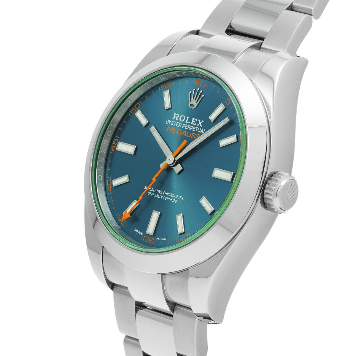 ロレックス ROLEX ミルガウス 116400GV ランダムシリアル Zブルー メンズ 腕時計 ロレックス 時計 高級腕時計 ブランド 【ローン36回払い無金利】【中古】