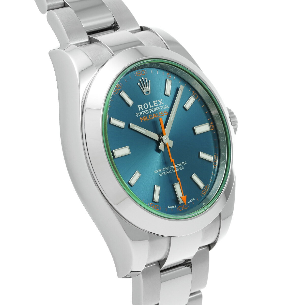 ロレックス ROLEX ミルガウス 116400GV ランダムシリアル Zブルー メンズ 腕時計 ロレックス 時計 高級腕時計 ブランド 【ローン36回払い無金利】【中古】