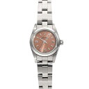 ロレックス ROLEX オイスターパーペチュアル 76080 K番(2001年頃製造) ピンク レディース 腕時計 ロレックス 時計 高級腕時計 ブランド 【ローン60回払い無金利】【中古】