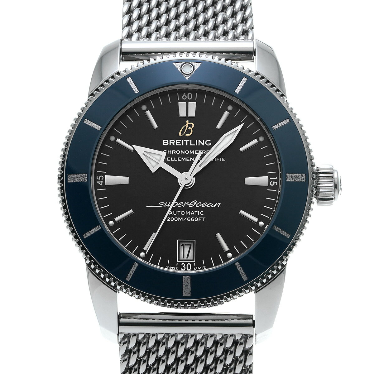 【〜6/11 最大3万円クーポン】ブライトリング BREITLING スーパーオーシャン ヘリテージ II 42 AB201016/BF73 ブラック メンズ 腕時計 ブライトリング 時計 高級腕時計 ブランド 【ローン36回払い無金利】【中古】