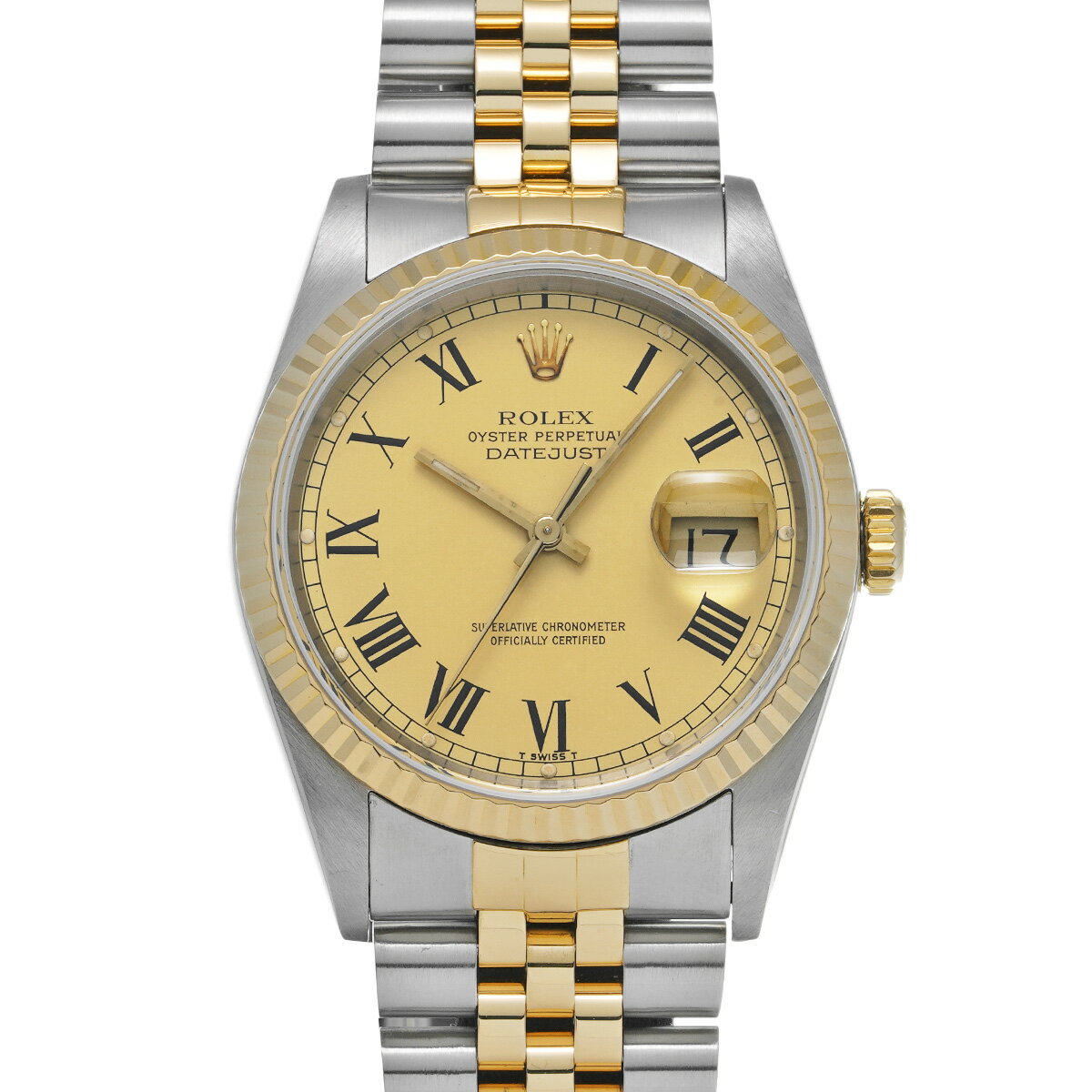 【〜6/27 最大3万円クーポン】ロレックス ROLEX デイトジャスト 16233 L番(1990年頃製造) シャンパン メンズ 腕時計 ロレックス 時計 高級腕時計 ブランド 【ローン36回払い無金利】【中古】
