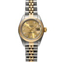 ロレックス ROLEX デイトジャスト 69173G T番(1996年頃製造) シャンパン/ダイヤモンド レディース 腕時計 ロレックス 時計 高級腕時計 ブランド 【ローン60回払い無金利】【中古】