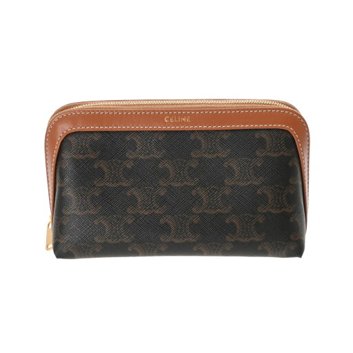 セリーヌ CELINE スモール コスメティックポーチ タン/ゴールド金具 4M1622CZJ.04LU トリオンフキャンバス/カーフ レディース コインケース セリーヌ 財布 ブランド 【ローン36回払い無金利】【中古】 セリーヌ CELINE スモール コスメティックポーチ タン/ゴールド金具 4M1622CZJ.04LU トリオンフキャンバス/カーフ レディース コインケース セリーヌ 財布 ブランド 【ローン36回払い無金利】【中古】