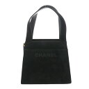 シャネル CHANEL ハンドバッグ ブラック スエード レディース ハンドバッグ chanel シャネル バッグ バック ブランド 【ローン36回払い無金利】【中古】