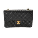 シャネル CHANEL マトラッセ Wフラップ Wチェーンショルダー 23cm ブラック A01113 ラムスキン レディース ショルダーバッグ chanel シャネル バッグ バック ブランド 【ローン36回払い無金利】【中古】
