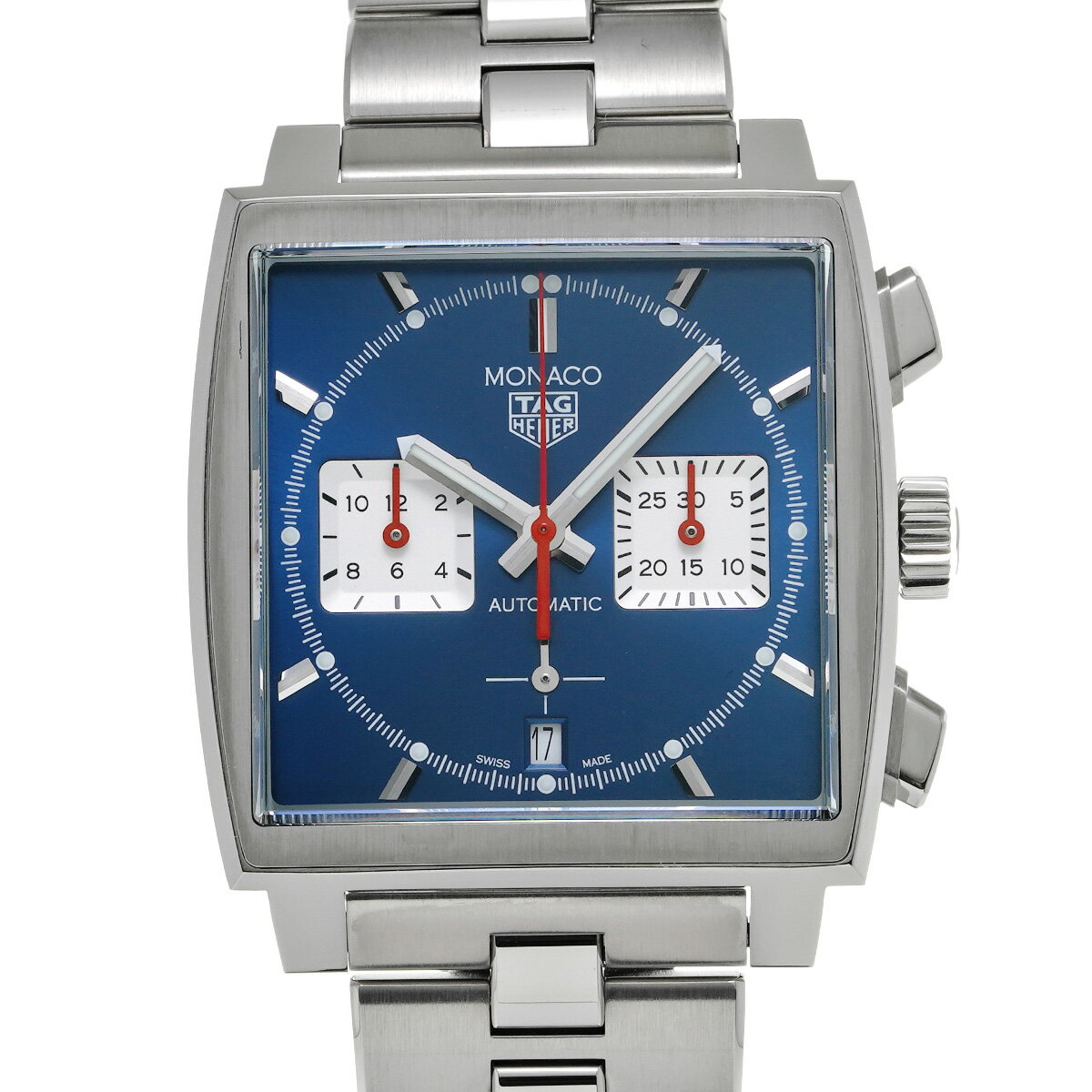 タグ ホイヤー TAG HEUER モナコ キャリバーホイヤー02 クロノグラフ CBL2111.BA0644 ブルー/シルバー メンズ 腕時計 タグ ホイヤー 時計 高級腕時計 ブランド 【ローン36回払い無金利】【中古】