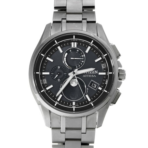 シチズン CITIZEN アテッサ BY1001-66E ブラック メンズ 腕時計 シチズン 時計 高級腕時計 ブランド 【ローン36回払い無金利】【中古】