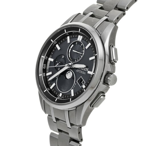 シチズン CITIZEN アテッサ BY1001-66E ブラック メンズ 腕時計 シチズン 時計 高級腕時計 ブランド 【ローン36回払い無金利】【中古】