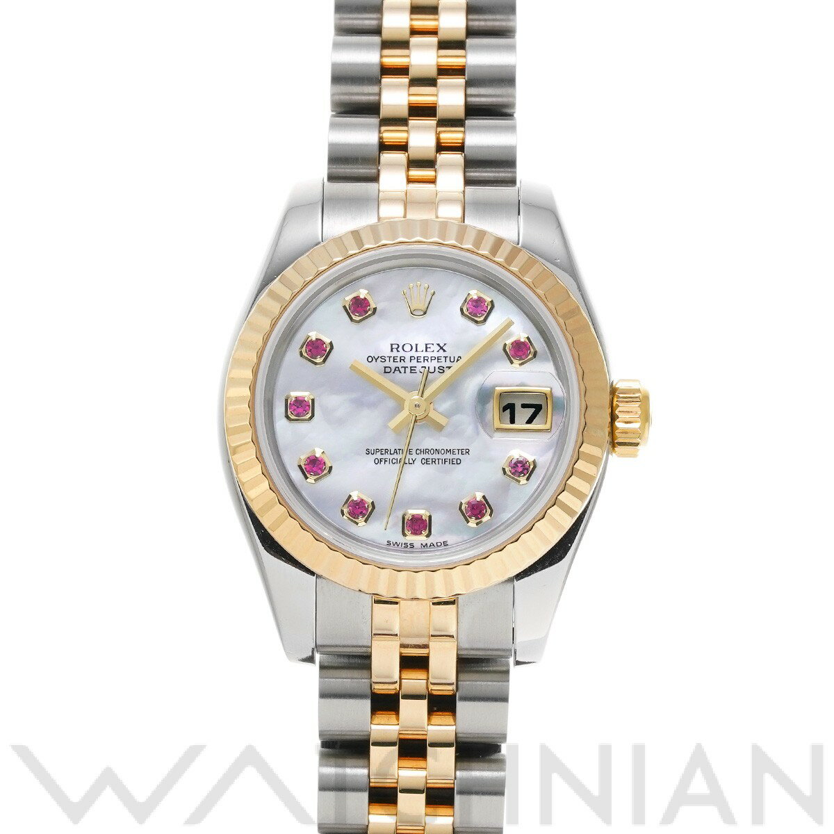 å ROLEX ǥȥ㥹 179173NGR F(2004ǯ¤) ۥ磻ȥ/ӡ ǥ ӻ å...