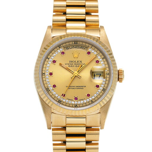【〜7/26 最大3万円クーポン】ロレックス ROLEX デイデイト 18238LR E番(1990年頃製造) シャンパン/ミリヤードダイヤモンド/ルビー メンズ 腕時計 ロレックス 時計 高級腕時計 ブランド 【ローン36回払い無金利】【中古】 【〜7/26 最大3万円クーポン】ロレックス ROLEX デイデイト 18238LR E番(1990年頃製造) シャンパン/ミリヤードダイヤモンド/ルビー メンズ 腕時計 ロレックス 時計 高級腕時計 ブランド 【ローン36回払い無金利】【中古】