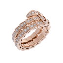 ブルガリ BVLGARI セルペンティヴァイパー リング #L パヴェ...(4)