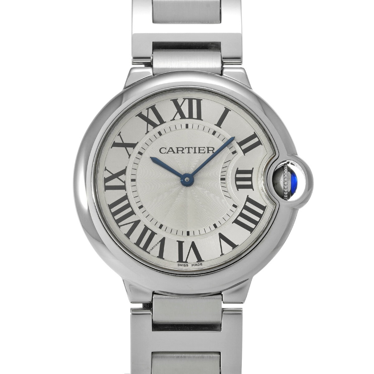【〜7/26 最大3万円クーポン】カルティエ CARTIER バロンブルー ドゥ カルティエ 36mm W69011Z4 シルバー ユニセックス 腕時計 カルティエ 時計 高級腕時計 ブランド 【ローン36回払い無金利】【中古】