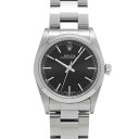 ロレックス ROLEX オイスターパーペチュアル 77080 P番(2000年頃製造) ブラック ユニセックス 腕時計 ロレックス 時計 高級腕時計 ブランド ...
