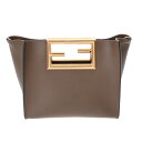 フェンディ FENDI ウェイ スモール ブラウン 8BS054 AAIW 219 3118 カーフレザー レディース ハンドバッグ フェンディ ハンドバッグ バック ブランド 【ローン36回払い無金利】【中古】