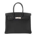 【〜7/11 最大3万円クーポン】エルメス HERMES バーキン 30 ブラック トゴ レディース ハンドバッグ エルメス バッグ バック ブランド 【ローン...