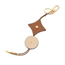 【〜7/11 最大3万円クーポン】ルイ ヴィトン LOUIS VUITTON ポルトクレ フラワータッセル ブラウン/ベージュ/ゴールド M69001 レザー/...