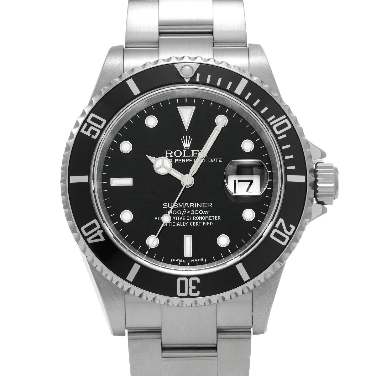 【〜6/27 最大3万円クーポン】ロレックス ROLEX サブマリーナ デイト 16610 D番(2005年頃製造) ブラック メンズ 腕時計 ロレックス 時計 高級腕時計 ブランド 【ローン36回払い無金利】【中古】