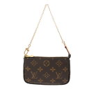 【〜7/11 最大3万円クーポン】ルイ ヴィトン LOUIS VUITTON モノグラム ミニポシェット アクセソワール ブラウン M58009 モノグラムキャ...