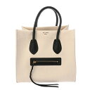 セリーヌ CELINE ラゲージ ファントム ホワイト/ブラック 169953AAF キャンバス/レザー レディース トートバッグ セリーヌ トートバッグ バック ブランド 【ローン36回払い無金利】【中古】