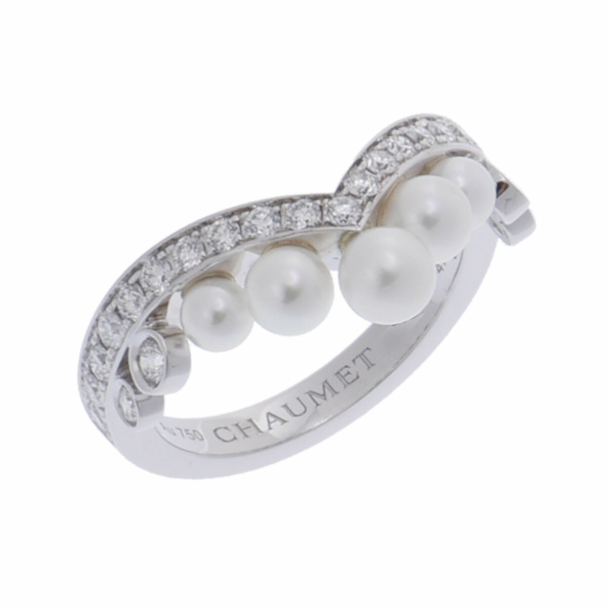 ショーメ Chaumet ジョセフィーヌ エグレット リング #47 083292-047 K18ホワイトゴールド WG/パール ダイヤモンド レディース リング・指輪 ショーメ 【ローン36回払い無金利】【中古】のサムネイル