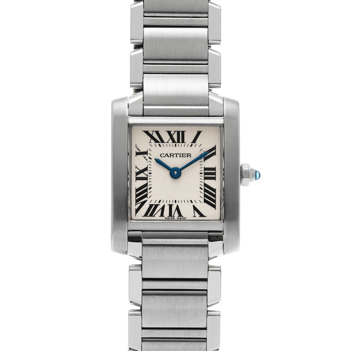 カルティエ CARTIER タンクフランセーズ SM W51008Q3 シルバー レディース 腕時計 カルティエ 時計 高級腕時計 ブランド 【ローン48回払い無金利】【中古】