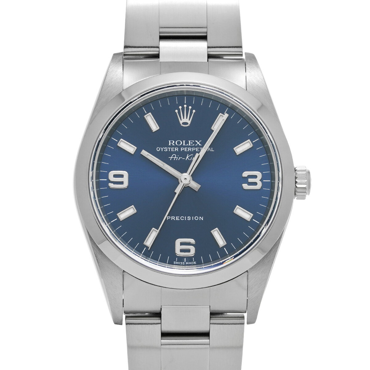 【〜6/27 最大3万円クーポン】ロレックス ROLEX エアキング 14000M Y番(2003年頃製造) ブルー メンズ 腕時計 ロレックス 時計 高級腕時計 ブランド 【ローン36回払い無金利】【中古】