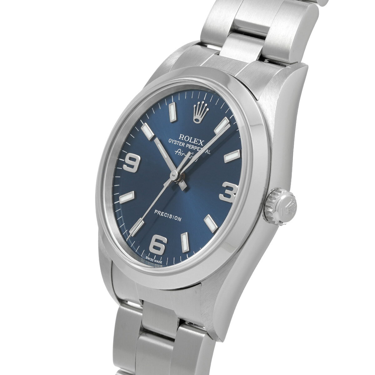 【〜6/27 最大3万円クーポン】ロレックス ROLEX エアキング 14000M Y番(2003年頃製造) ブルー メンズ 腕時計 ロレックス 時計 高級腕時計 ブランド 【ローン36回払い無金利】【中古】
