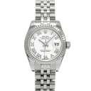 【〜7/26 最大3万円クーポン】ロレックス ROLEX デイトジャスト 179174 ランダムシリアル ホワイト レディース 腕時計 ロレックス 時計 高級腕時計 ブランド 【ローン36回払い無金利】【中古】(2)