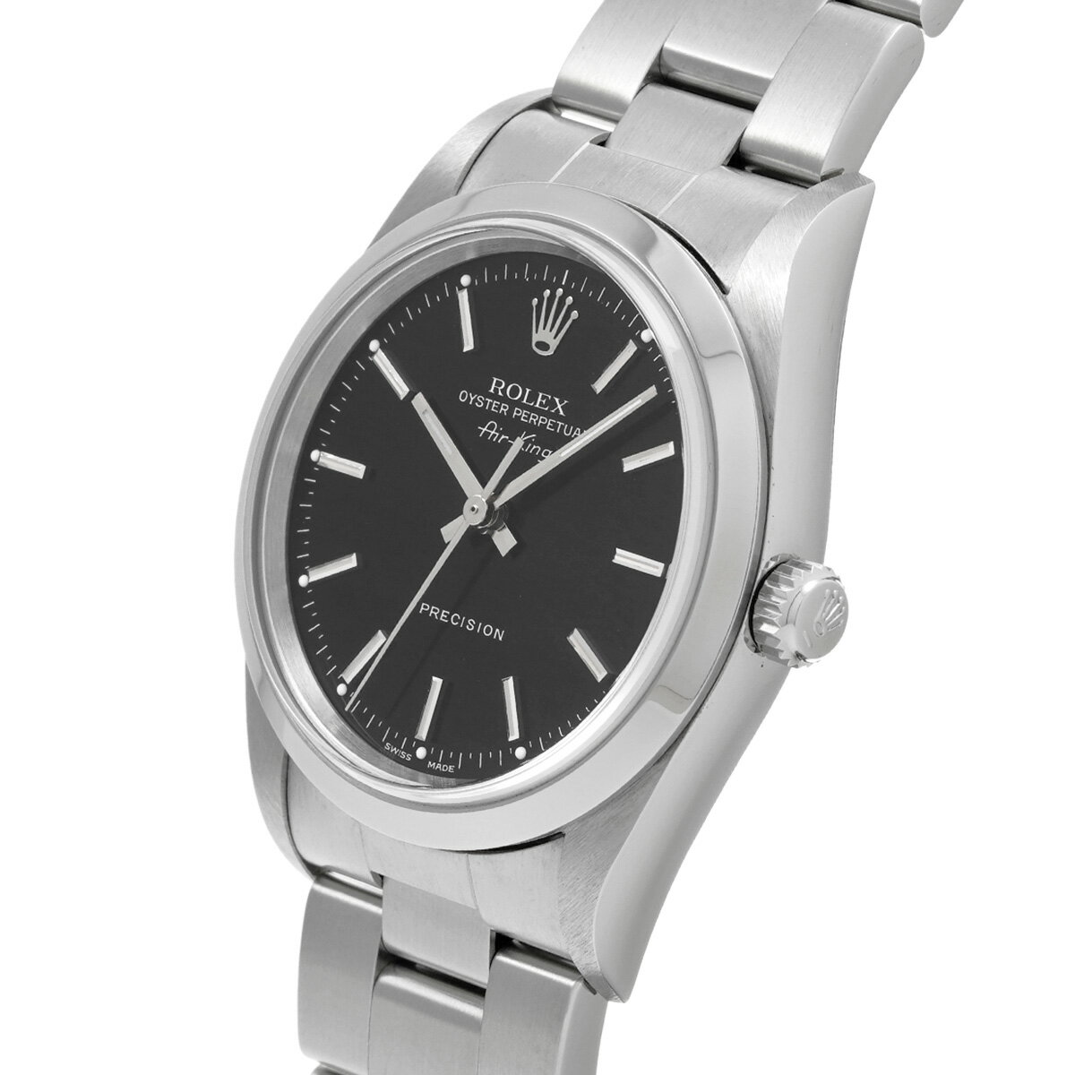 ロレックス ROLEX エアキング 14000M K番(2002年頃製造) ブラック メンズ 腕時計 ロレックス 時計 高級腕時計 ブランド 【ローン36回払い無金利】【中古】
