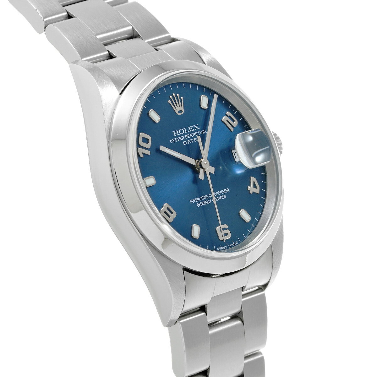 【〜9/24 最大3万円クーポン】ロレックス ROLEX オイスターパーペチュアル デイト 15200 P番(2000年頃製造) ブルー メンズ 腕時計 ロレックス 時計 高級腕時計 ブランド 【ローン36回払い無金利】【中古】