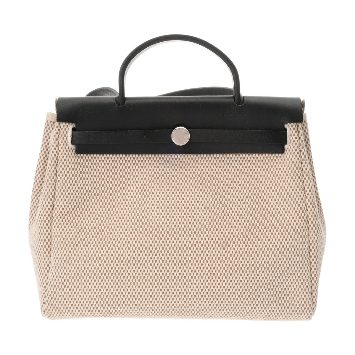 【〜10/9 最大3万円クーポン】エルメス HERMES エールバッグ ジップPM エクリュ/ブラック トワルGM/ヴァッシュハンター レディース 2WAYバッグ エルメス バッグ バック ブランド 【ローン36回払い無金利】【中古】のサムネイル