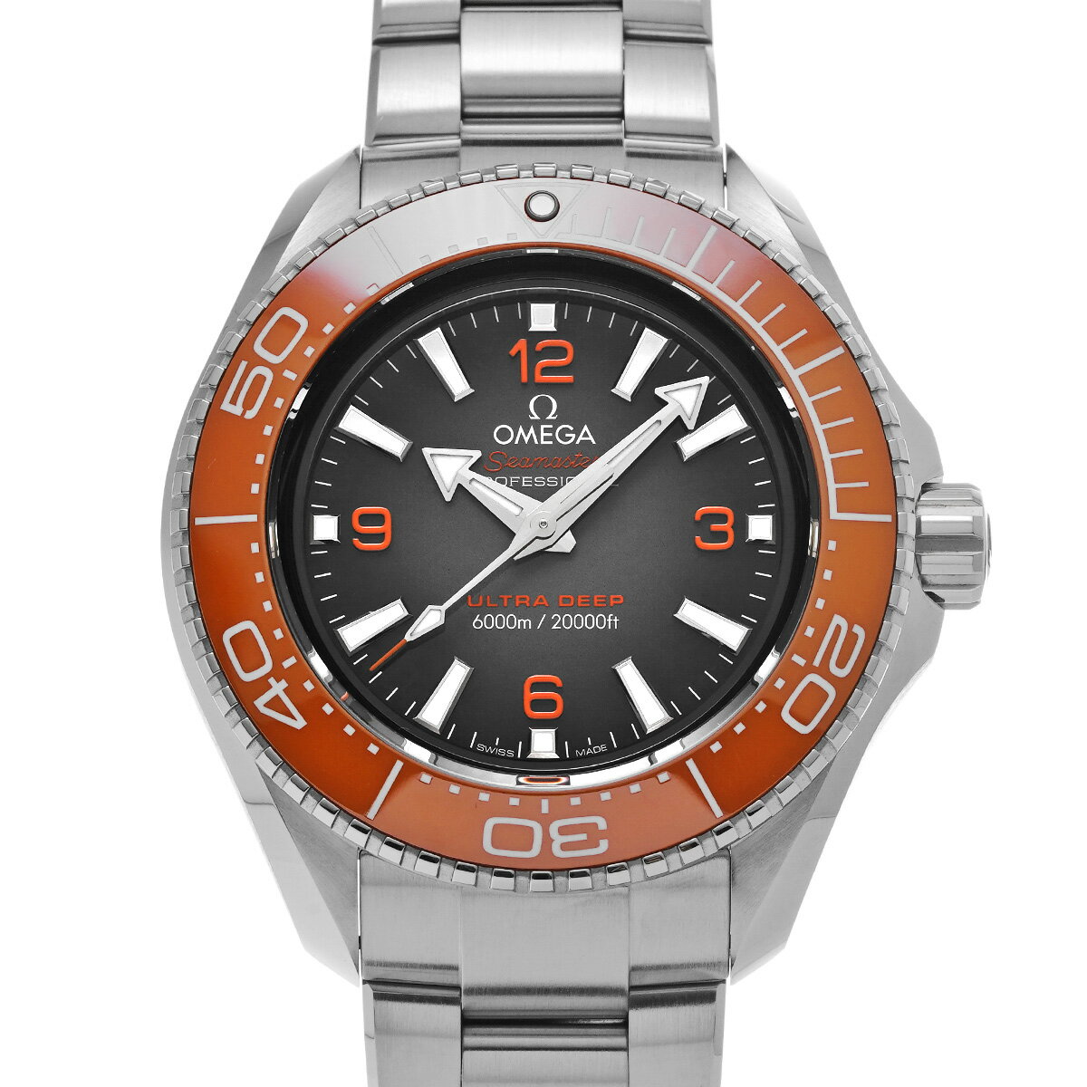 オメガ OMEGA シーマスター プラネットオーシャン 6000 コーアクシャル マスタークロノメーター ウルトラディープ 215.30.46.21.06.001 グレー メンズ 腕時計 オメガ 時計 高級腕時計 ブランド 【ローン36回払い無金利】【中古】
