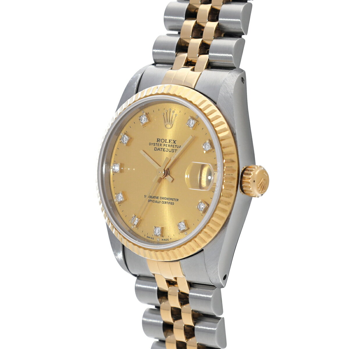 ロレックス ROLEX デイトジャスト 68273G E番(1991年頃製造) シャンパン/ダイヤモンド ユニセックス 腕時計 ロレックス 時計 高級腕時計 ブランド 【ローン36回払い無金利】【中古】