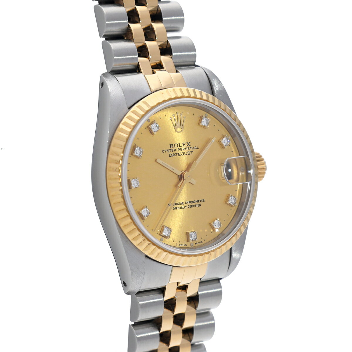 ロレックス ROLEX デイトジャスト 68273G E番(1991年頃製造) シャンパン/ダイヤモンド ユニセックス 腕時計 ロレックス 時計 高級腕時計 ブランド 【ローン36回払い無金利】【中古】