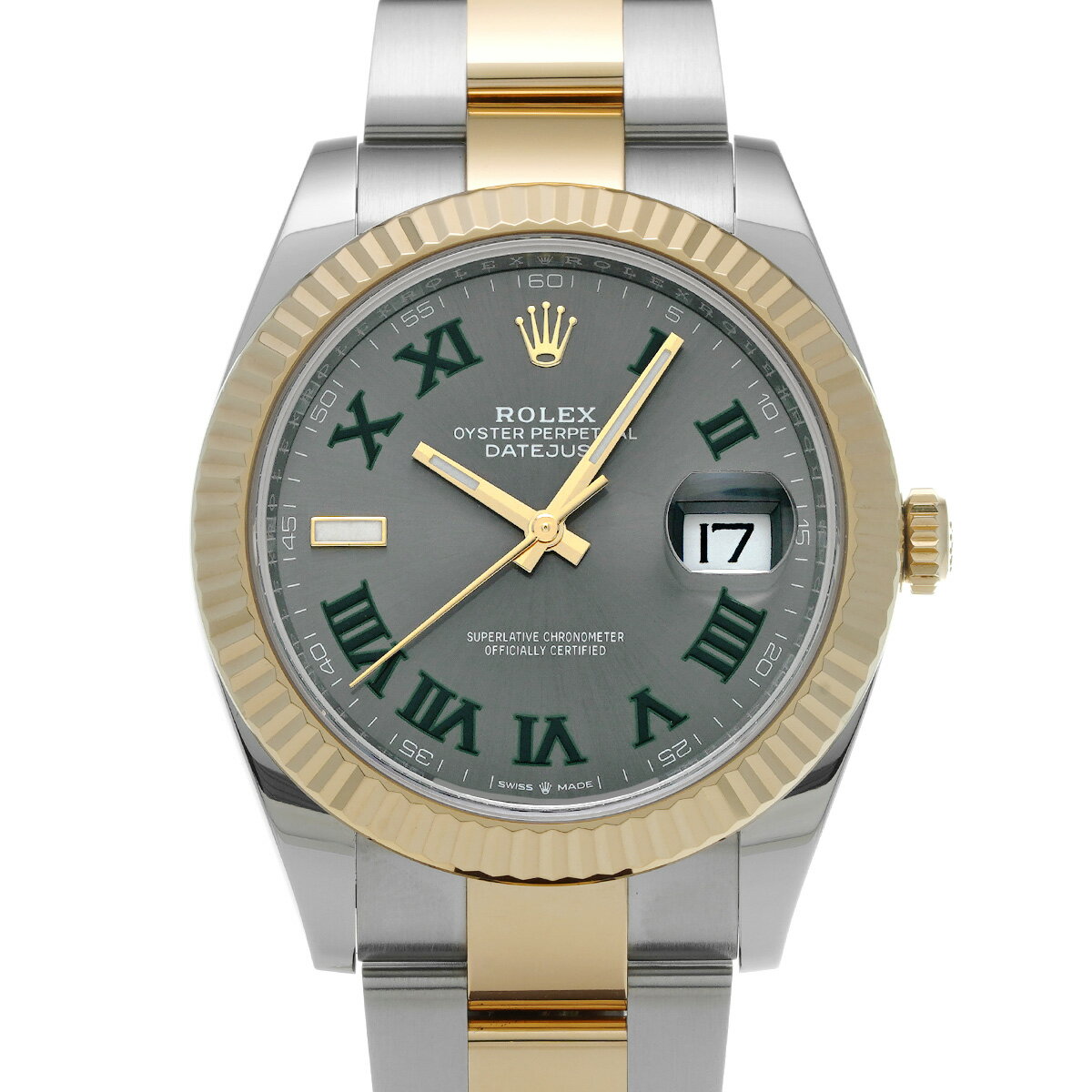【〜7/11 最大3万円クーポン】ロレックス ROLEX デイトジャスト 41 126333 ランダムシリアル スレート メンズ 腕時計 ロレックス 時計 高級腕時計 ブランド 【ローン36回払い無金利】【中古】