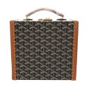 ゴヤール GOYARD ヘリンボーン ジュー・ウォッチ トランク 6本用 ブラック/ナチュラル キャンバス/クラムシーカウハイド ユニセックス トランク ゴヤール トランク バック ブランド 【ローン36回払い無金利】【新品】