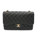 シャネル CHANEL マトラッセ Wフラップ Wチェーンショルダー 30 ブラック A58600 キャビアスキン レディース ショルダーバッグ chanel シャネル バッグ バック ブランド 【ローン36回払い無金利】【中古】