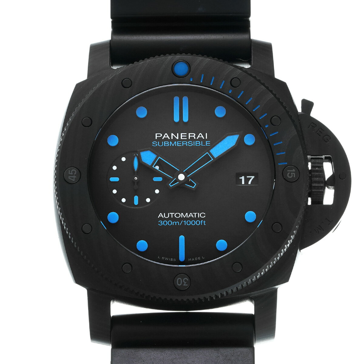 パネライ PANERAI サブマーシブル カーボテック 47mm PAM01616 ブラック メンズ 腕時計 パネライ 時計 高級腕時計 ブランド 【ローン36回払い無金利】【中古】