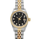 ロレックス ROLEX デイトジャスト 69173G E番(1990年頃製造) ブラック/ダイヤモンド レディース 腕時計 ロレックス 時計 高級腕時計 ブラン...