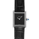 カルティエ CARTIER タンク マスト ドゥ カルティエ ウォッチ SM WSTA0071 ブラックラッカー メンズ 腕時計 カルティエ 時計 高級腕時計 ブランド 【ローン36回払い無金利】【中古】