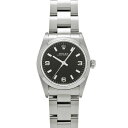 ロレックス ROLEX オイスターパーペチュアル 77080 A番(1999年頃製造) ブラック ユニセックス 腕時計 ロレックス 時計 高級腕時計 ブランド 【ローン36回払い無金利】【中古】