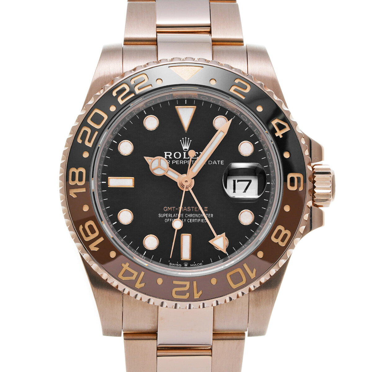 【〜9/11 最大3万円クーポン】ロレックス ROLEX GMTマスターII 126715CHNR ランダムシリアル ブラック メンズ 腕時計 ロレックス 時計 高級腕時計 ブランド 【ローン36回払い無金利】【中古】